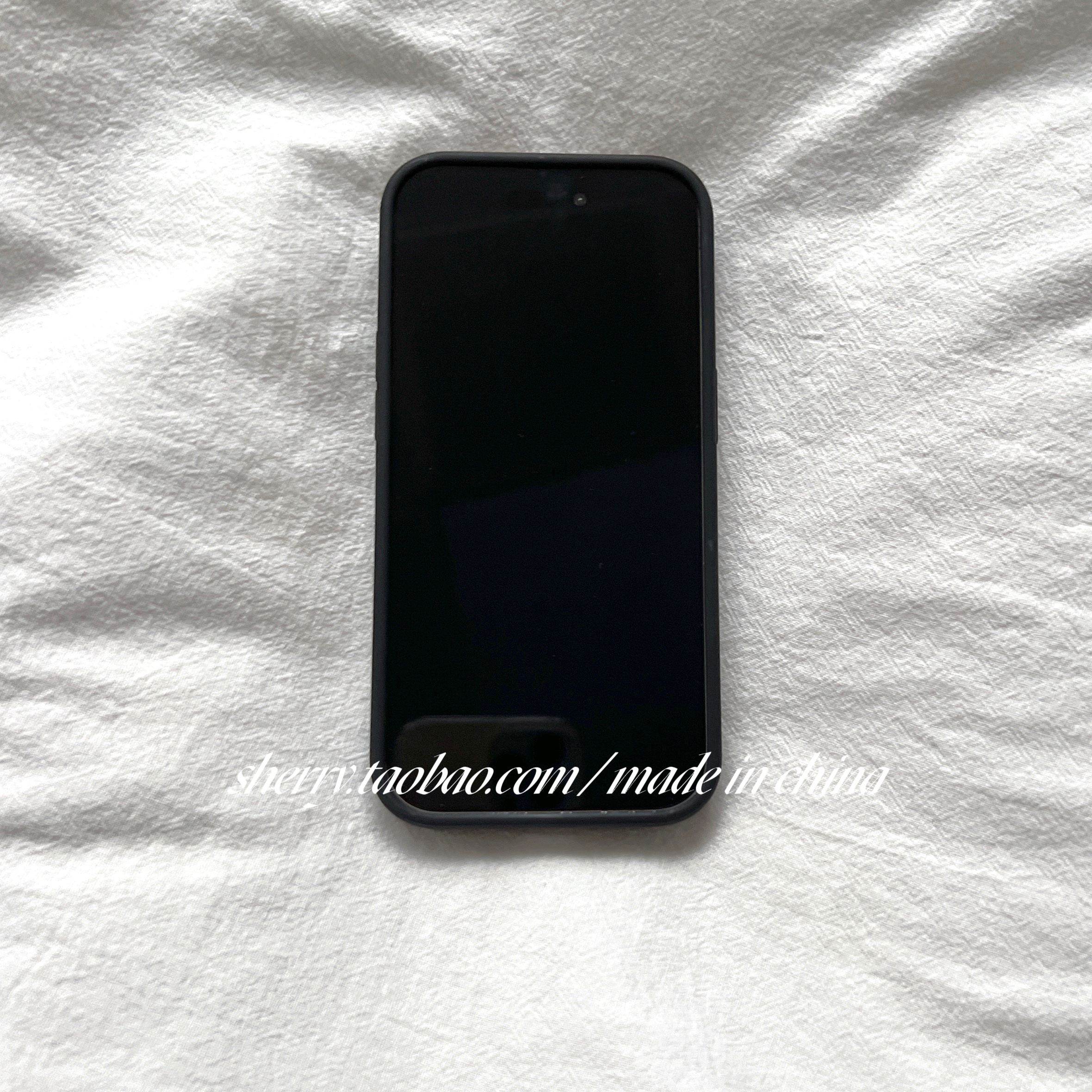 SHERRY*ins风甜酷黑色可爱满屏小kt猫适用于iphone16promax苹果15小众13手机壳卡通14温柔13少女心小清新简约 - 图2