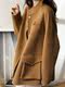 Fashionable Casual Stand Collar Reversible Coat for Women