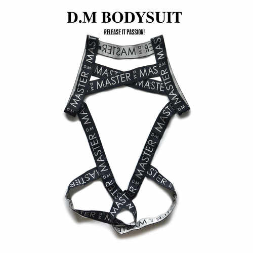 D.M男连体裤丁字裤套环字母肩带情趣性感吊环内裤镂空个性 - 图1