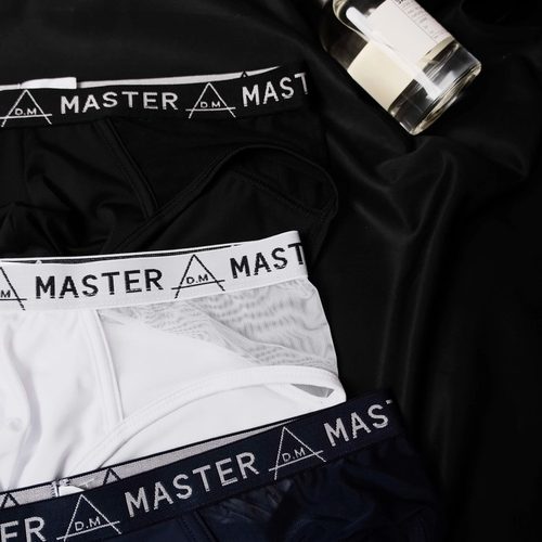 D.M男内裤低腰性感男三角裤网眼透气透明网纱夏季新正装运动纯色 - 图0