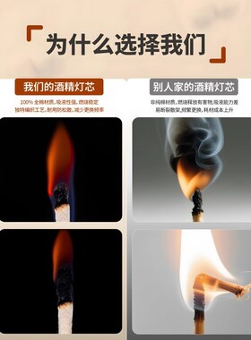 酒精灯灯芯纯棉加粗持久耐烧