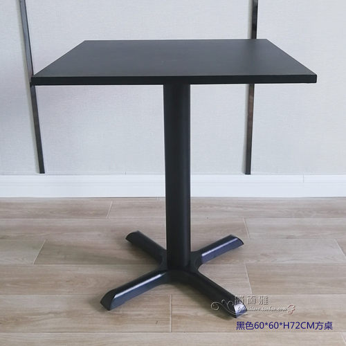 户外高脚酒吧桌椅可收纳折叠吧台桌全黑防水防晒金属碳钢咖啡圆桌 - 图1