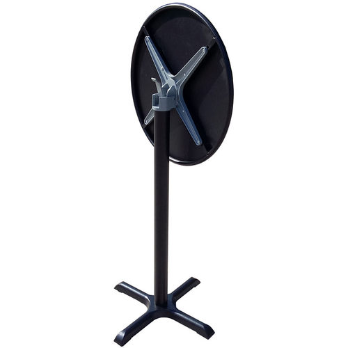 户外高脚酒吧桌椅可收纳折叠吧台桌全黑防水防晒金属碳钢咖啡圆桌 - 图3