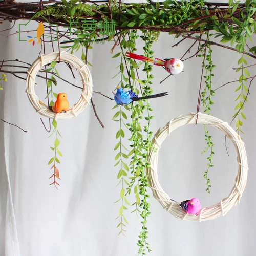 DIY ручной сеть Dream Network сосновая виноградная лоза Кольцо белое виноградное кольцо рождественское цветочное кольцо школьное детское сад декоративные сухие ветви