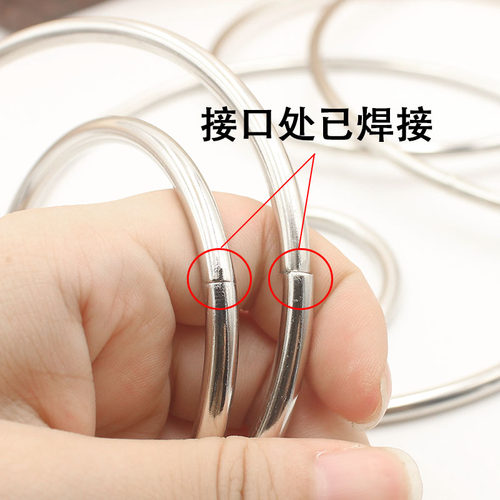 手工材料饰品配件diy捕梦网铁圈电镀银圆圈圆形粗款大圈服装辅料 - 图3