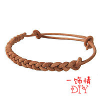 diy编织牛皮绳牛皮手链材料牛皮钥匙绳牛皮绳 咖啡色牛皮绳