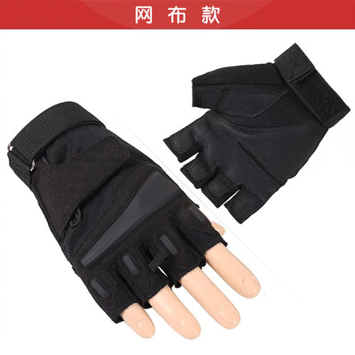 战术手套男半指夏季特种兵运动开车防滑漏指健身女青骑行军迷户外 - 图0