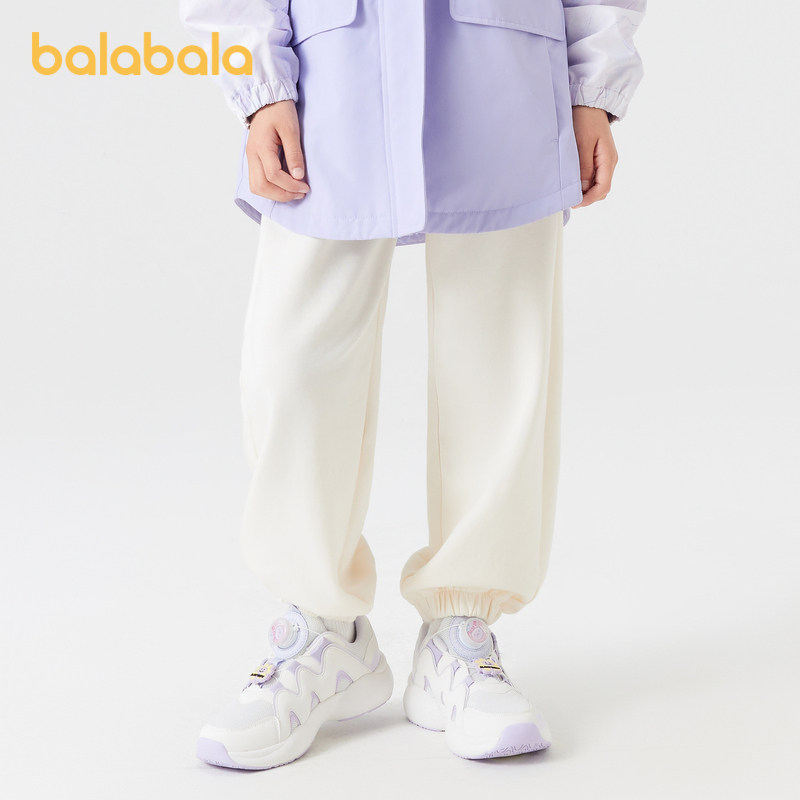 巴拉巴拉童装儿童裤子女童新款春秋束脚裤宽松长裤洋气百搭甜休闲