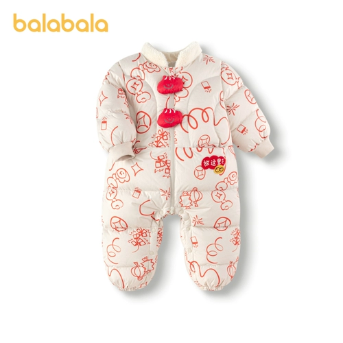 巴拉巴拉 Детский осенний милый комбинезон с пухом для новорожденных, детская одежда