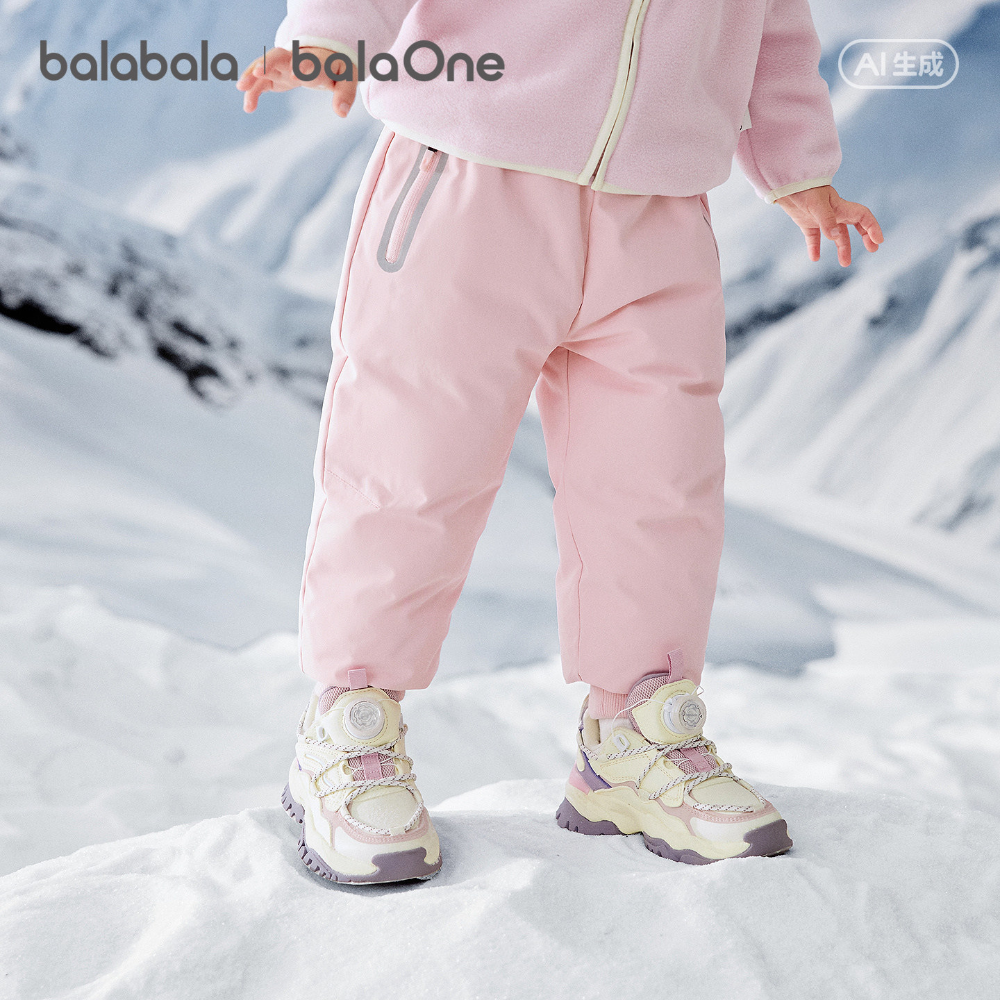 巴拉巴拉balaOne宝宝羽绒裤三防男童女童弯刀裤冬季2025新款长裤,淘宝优惠券,粉丝福利购,淘宝优惠卷