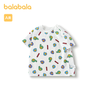 婴儿短袖t恤巴拉巴拉可爱