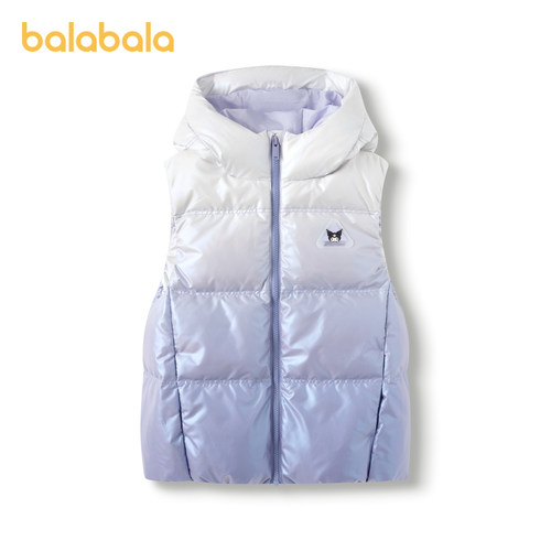 【库洛米IP】巴拉巴拉女童背心羽绒马甲秋冬童装儿童连帽三丽鸥萌 - 图3