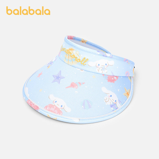 Balabala children's sky top hat girls sun protection sun hat fashionable and cute
