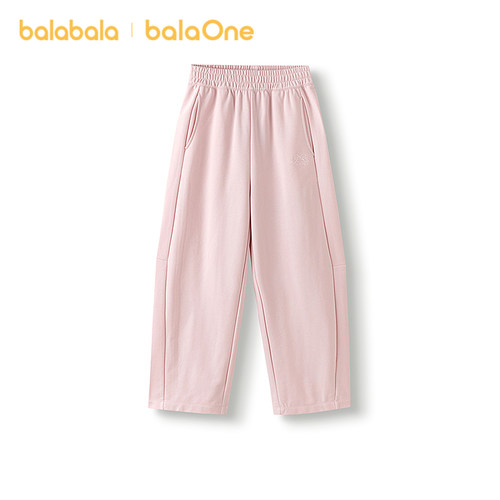 【balaOne】巴拉巴拉童装儿童裤子女童2025秋新款长裤舒弹香蕉裤 - 图3