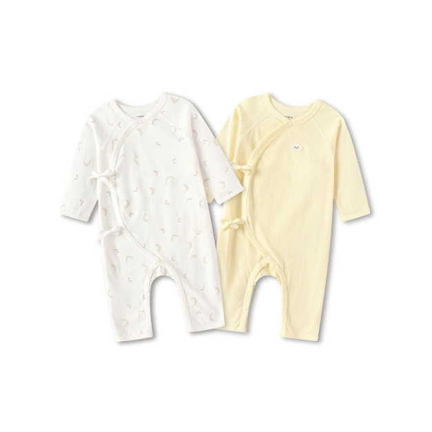巴拉巴拉童装新生婴儿衣服满月宝宝连体衣婴幼儿爬服春秋小童两件 服哈实拍商品图
