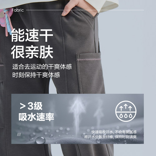 巴拉巴拉童装儿童裤子女童长裤2026春装新款中大童直筒裤宽松休闲 - 图1