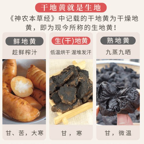 【经方集】生地黄中药材干地黄干河南焦作怀地黄片100/250g/500克 - 图1
