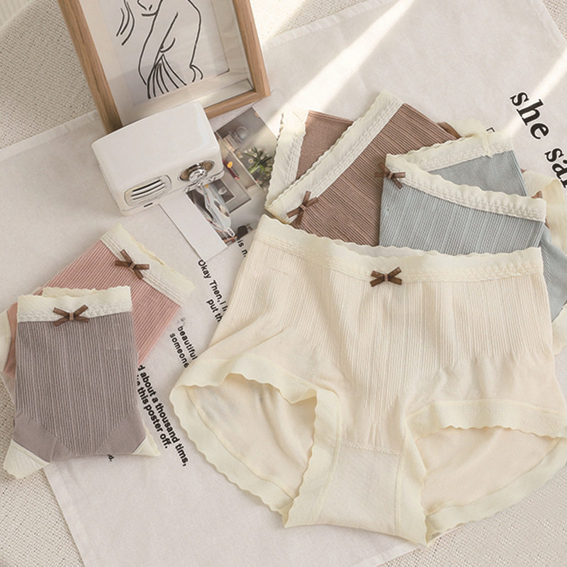 莫代尔女内裤夏提臀无痕蕾丝舒适可爱少女透气高弹中腰 3条包邮,淘宝优惠券,粉丝福利购,淘宝优惠卷