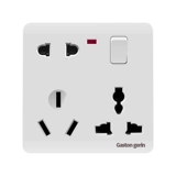 86 Тип двойного двойного переключателя с двойным контролем, одна разомкнутая восемь панель -отверстия, два трех трех сокета, пять -отверстие, скрытое домашнее использование