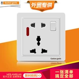 Один открывается восемь -отверстие с разъемом с выключателем 86 Две, три розетки мебель