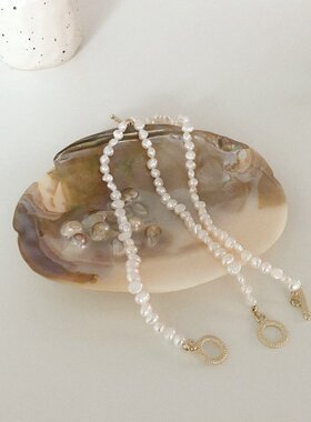 欧美手链复古ins两用淡水珍珠