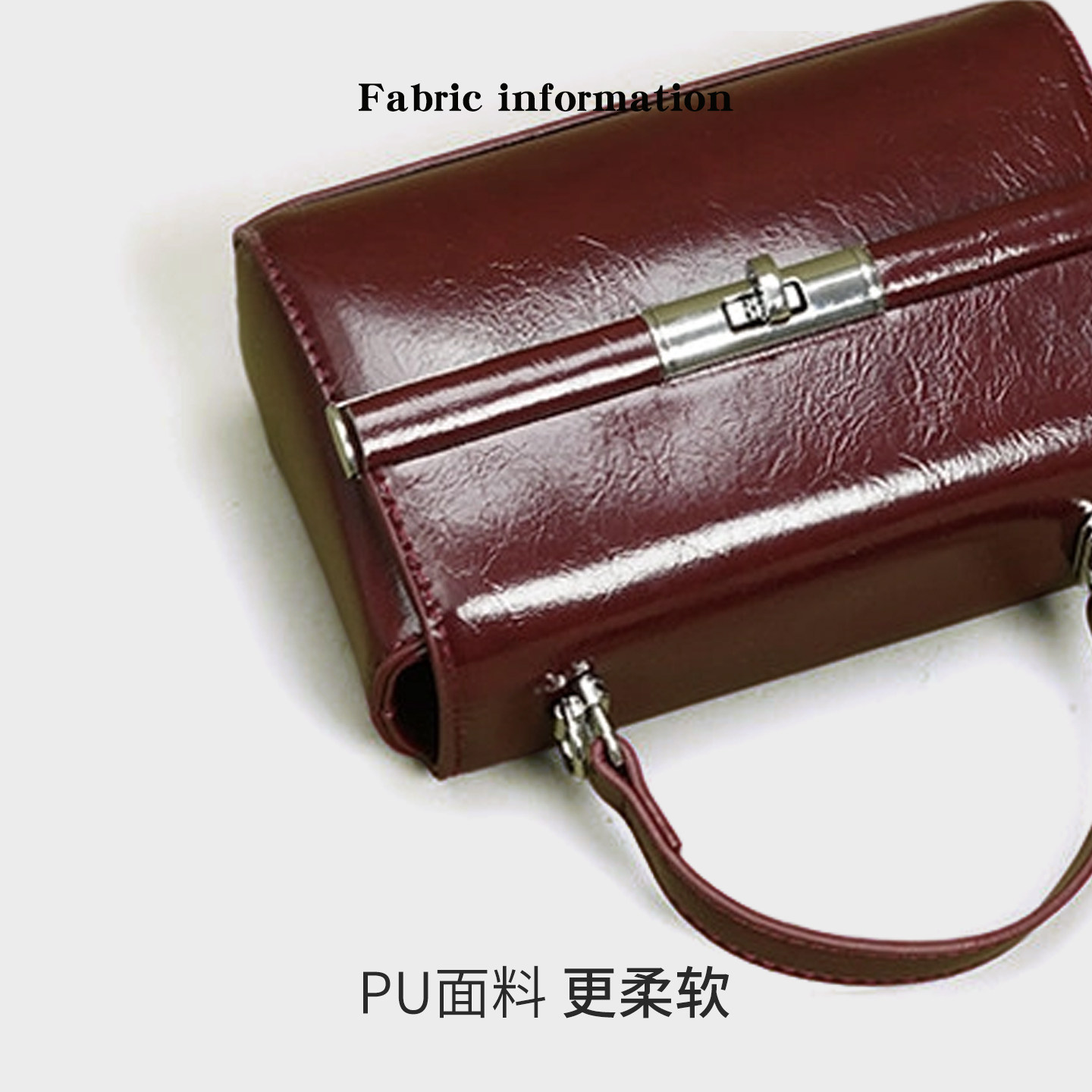 CKKUI 法式质感酒红色女包2026新款小方包高级感手提包通勤单肩包,淘宝优惠券,粉丝福利购,淘宝优惠卷