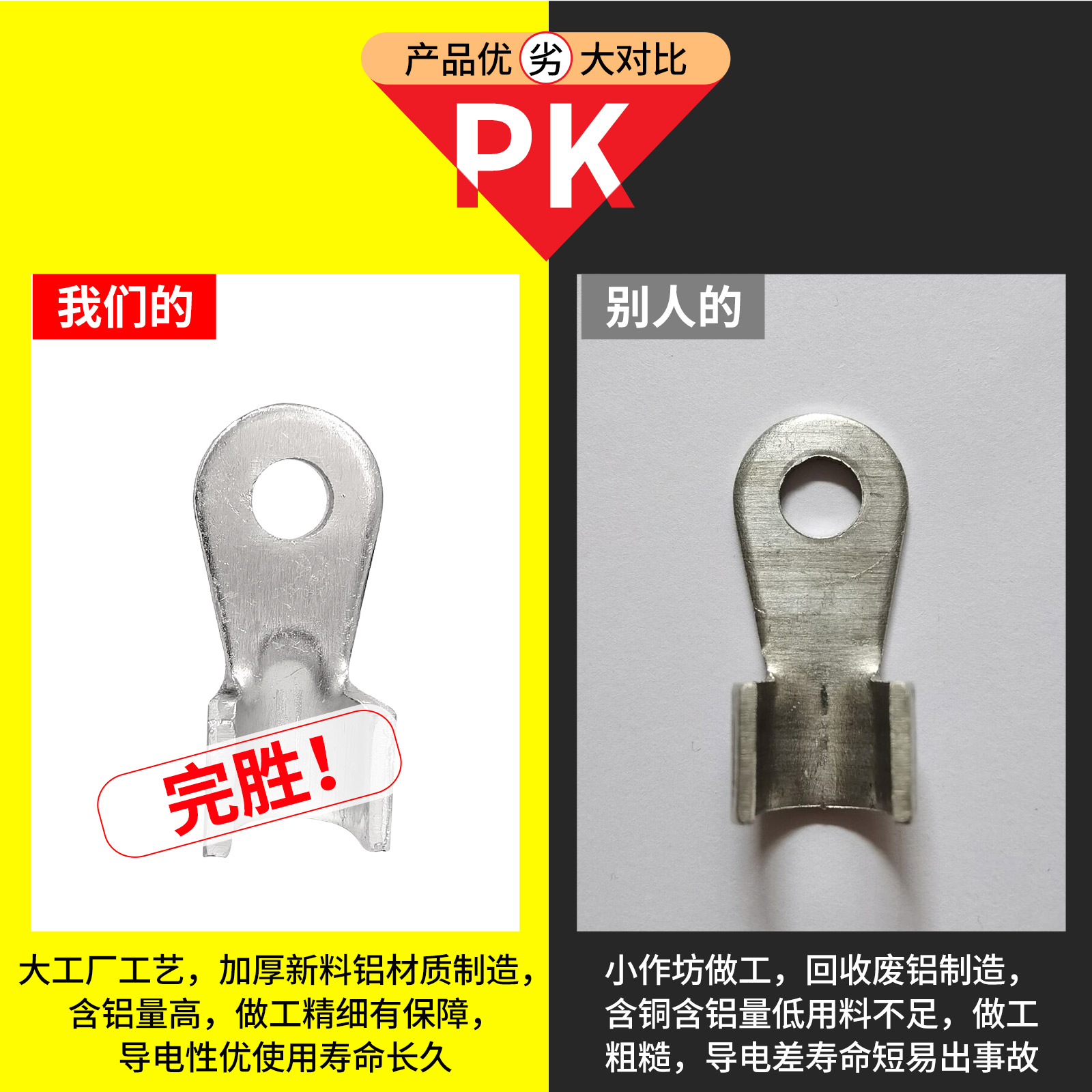 。OT开口铝线鼻子50A100A150A200A250A300A400A/500A600A800A1000 - 图0