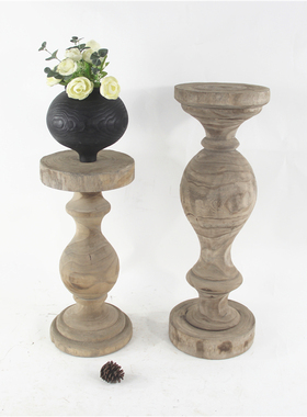 厂家销售原创手工制作木质休闲凳花架花置物架田园风格装饰摆件