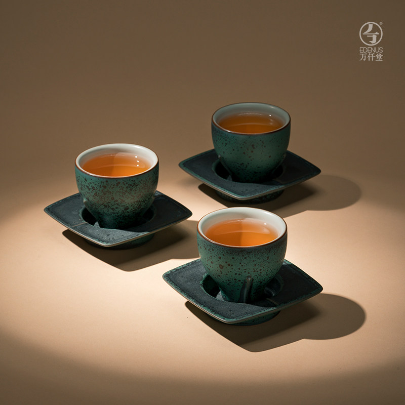 万仟堂功夫茶具家用轻奢高档茶杯套装商务送礼文物风茶具古乐02,淘宝优惠券,粉丝福利购,淘宝优惠卷