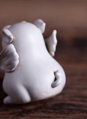 万仟堂生肖猪年可爱桌面雕塑