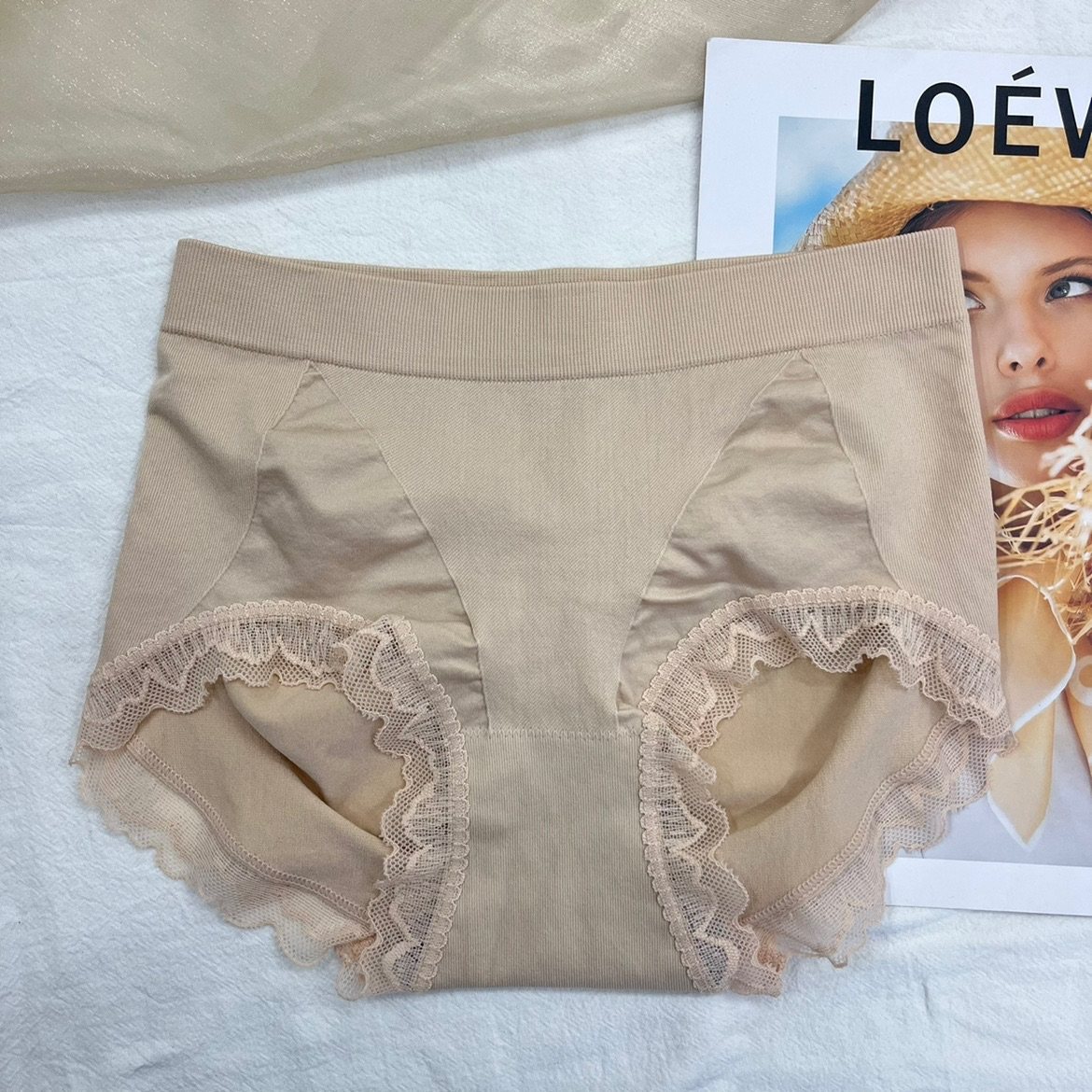3条包邮贝莱娅1576无缝中腰收腹提臀透气少女蕾丝抗菌档三角短裤,淘宝优惠券,粉丝福利购,淘宝优惠卷