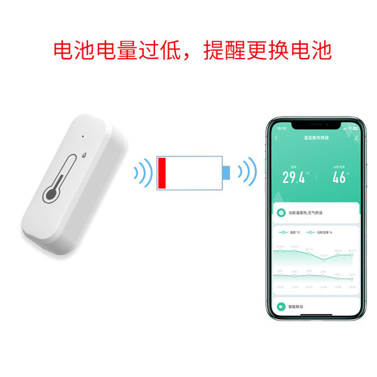 Monitor WiFi de temperatura y humedad para ver de forma remota recordatorios de altas y bajas temperaturas Smart Life Smart Life Tuya