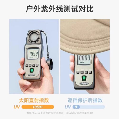 防晒帽女赵露思2025新款渔夫帽太阳显脸小空顶速干可挂口罩遮阳帽 - 图2