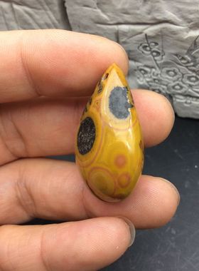 精美天然宣化上古战国红玛瑙个性料水滴眼珠随形原石项链吊坠包邮