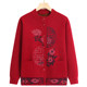 Elderly women's grandma wear thickened velvet warm sweater