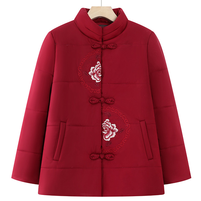 老年人棉衣奶奶冬装外套女加绒绣花棉服妈妈棉袄冬季老太太厚衣服,淘宝优惠券,粉丝福利购,淘宝优惠卷