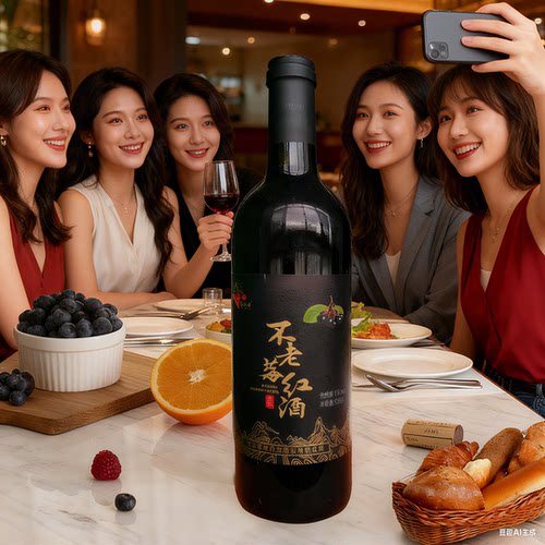 红酒不老莓干红黑果花楸酒13度甜红酒低度果酒低糖国产非葡萄酒女 - 图3