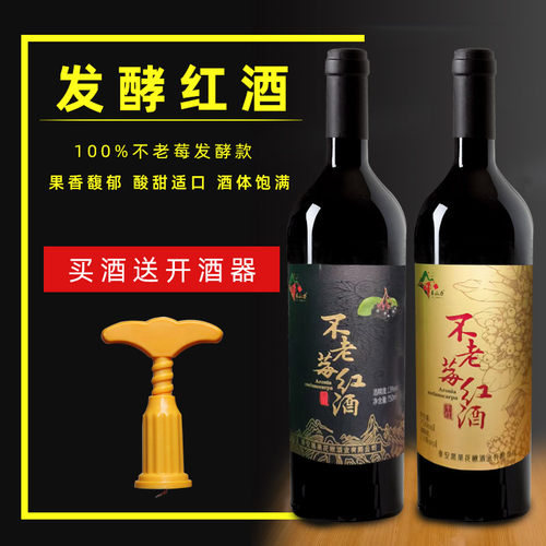 红酒不老莓干红黑果花楸酒13度甜红酒低度果酒低糖国产非葡萄酒女 - 图0