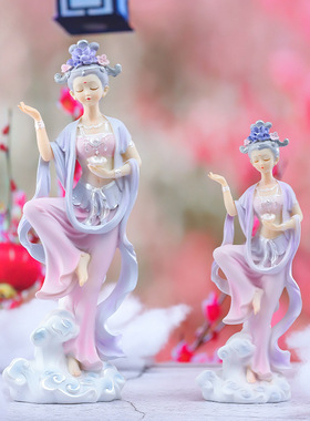 国潮古风敦煌飞天少女创意简约家居大摆件节日礼物厂家直发礼品