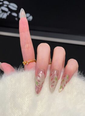 【妙笔生花】高级感穿戴甲手工裸色高光猫眼美甲法式魔镜假指甲片