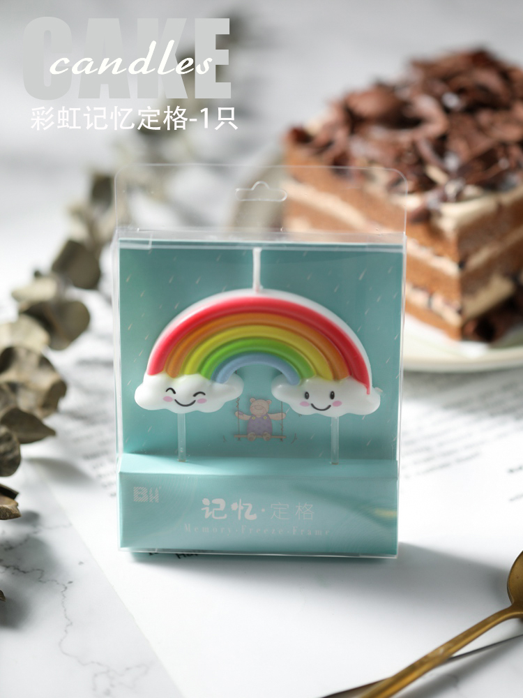 卡通创意生日彩色蜡烛浪漫派对蛋糕装饰烘焙用品 - 图3