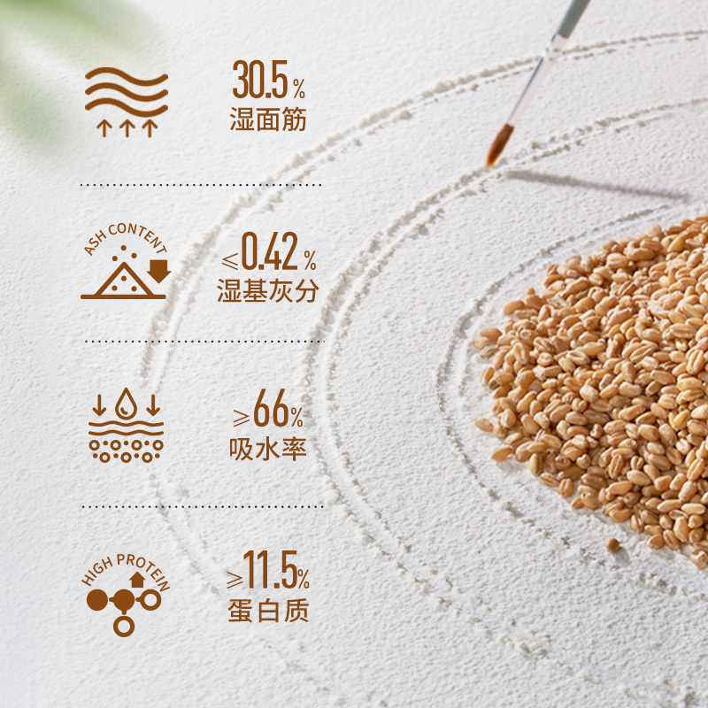 新良大师欧式面包粉1kg高筋面粉烘焙原料碱水法式长棍欧包面包粉-图2