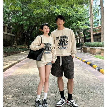 MYJU官方正品2026秋冬新款情侣潮流卫衣华棉时尚男女百搭成人WA3实付59.9元到手包邮