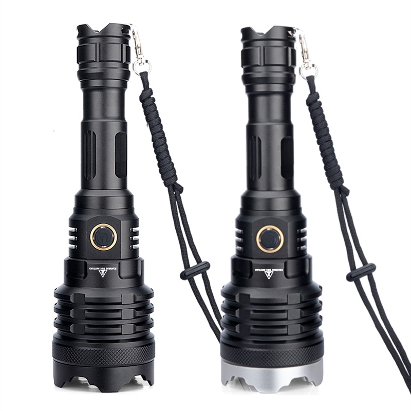 XHP160 Flashlight Powerful LED Zoom Torch Rechargeable Lamp-图0