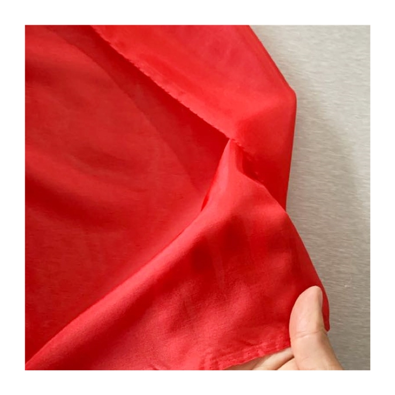 100cm*90cm Super Thin Red Silk Chiffon Sheer Fabrics Weddin-图3