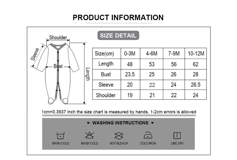 Newborn Baby winter clothes 2/3pcs baby boys girls rompers l - 图3