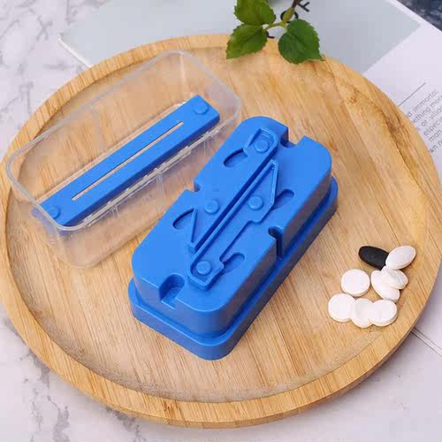 Portable Pill Cutter Splitter Divide Medicine Storage Table - 图1