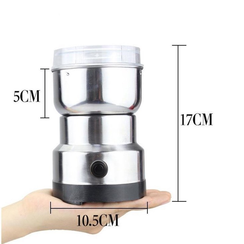 150W Stainless Steel Electric Coffee Grinder Small Coffee Be - 图1