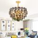 Light luxury post-modern art round crystal chandelier