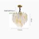 Light luxury glass lamp for living room, dining room and bedroom